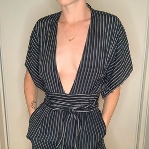 Pinstripe Jumpsuit